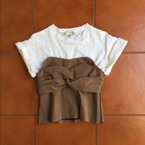 Sea New York plaid T, size XS